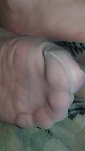 My Feet in Pantyhose