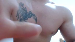 Hunky Guy Gives Posing Show