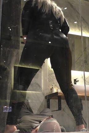 Mistress Pees Into Slave&#039;s Mouth in Different Outfits and Poses