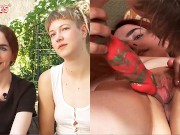 Ersties - Ida und Claudia verwöhnen sich gegenseitig mit Dildo und Strap-on