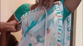 Tailor Fucking House Wife Taking Measurement for Blouse