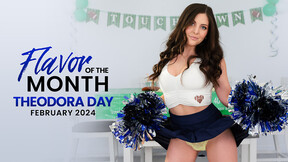 Lustful cheerleader Theodora Day wants her step sibling's dong