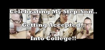 Celebrating my Step-SON Getting Accepted Into College