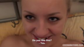 Czech amateurs 30 busty amateur loves to swallow