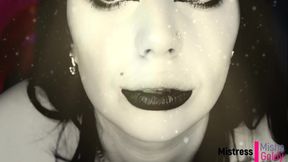 Mesmerizing triple lipstease  with JOI