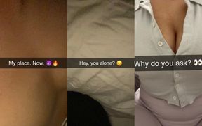 Mature Wife cheats on her boyfriend on Snapchat. Cuckold. Sexting. Cheating