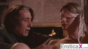 Blondie Nella Jones&rsquo_ Sultry Fireplace Love Session