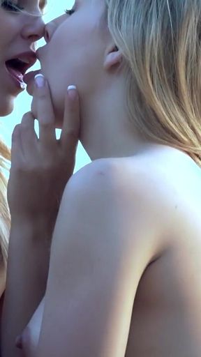 Summer breeze with lesbians Scarlet Red and Jillian Janson