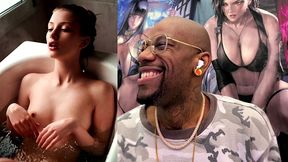 tight petite teen girl taking a hot bath needs to get skull fucked, ai generated