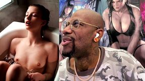 tight petite teen girl taking a hot bath needs to get skull fucked, ai generated
