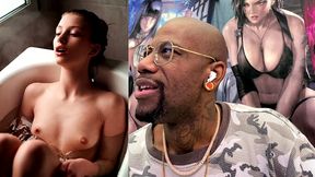 tight petite teen girl taking a hot bath needs to get skull fucked, ai generated