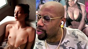 tight petite teen girl taking a hot bath needs to get skull fucked, ai generated