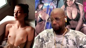 tight petite teen girl taking a hot bath needs to get skull fucked, ai generated