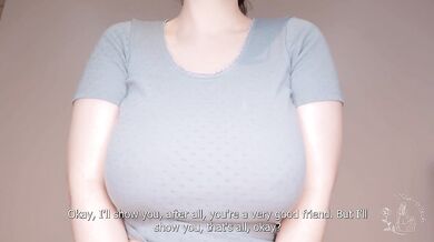 My roommate wants to fuck me in lingerie JOI French amateur babe big tits