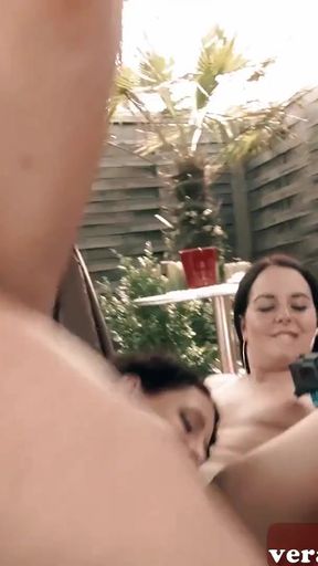 Memorable moment from &quot;Teen Emma Secret at anal outdoor threesome with girlfriend&quot;
