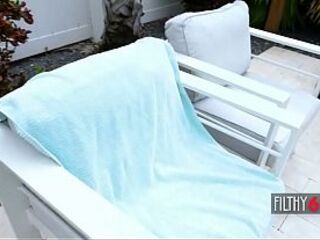 Lustful honey getting booty drilled for 1st time