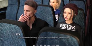 Taboo University - Hot Emo Girl Gives Me a Handjob Inside a Public Bus - 3D Porn Games