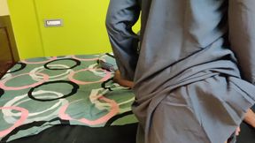 Cheating Hijabi Wife Gets Her Pussy Fucked by Stepbrother at Night