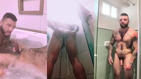 ursao em: banho com o macho e solo
