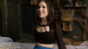 ”Big dick Tranny ties & fucks date”