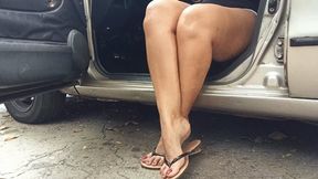 Cute little flip flops hanging from the tips of your fingers (3)