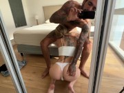 cute onlyfans girlfriend loves to be messy after she sucks and rides cock - Date Night #12