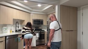 Nicole Doshi to Thank Plumber Christian Clay Gets Pounded by His Cock