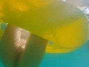 Enjoy Underwater NO PANTIES at PUBLIC BEACH