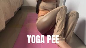 Pee Accident in Yoga Class – Wet Mat - Double View