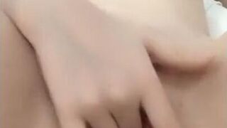 Solo with wet creamy Asian teen pussy