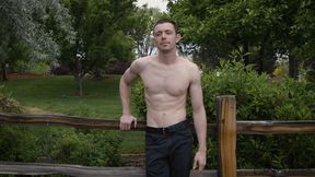 Ripped Cutie Strokes His Thick Dick Solo - CorbinFisher