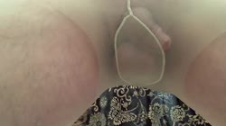 Peeing in pantyhose