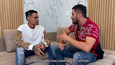 Latina Colombian BBW cheats on her cuckolded husband with her young stepson in the marital bed, asks him to use a condom and cums inside her! Lalucero & Danyel Mast