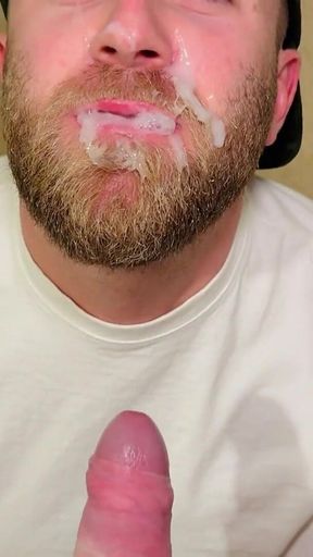 Deepthroat and Cum All Over Sexy Bottom Face