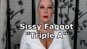 Sissy Faggot Triple A Acknowledge Accept Affirm (WMV)