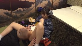 Asian Housewife&#039;s Wild Ride in the Garage