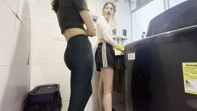 My best friend and I are hiding a secret in the laundromat