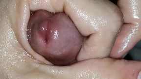 gentle masturbation close-up and pre-aaculate