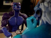 A Growth Gift - Dragon zoid muscle growth animation