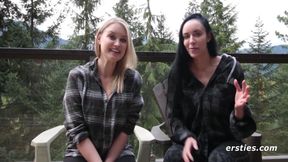 Alanna & Nicole Have Lesbian Fun At A Cabin