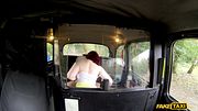 REDHEAD with BIG NATURAL TITS was born to suck cock - Fake Taxi