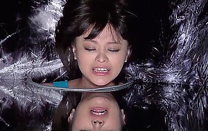 Uncensored jav creampie gangbang for blindfold japanese teen by old guys
