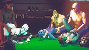 Asari Alien Dance Turns Wild in Hot Group Domination Scene