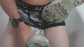 Trashed Nike Shox Masturbation