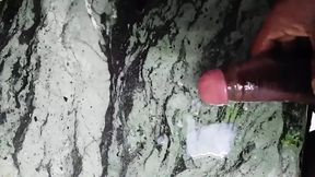 Water drained from the ground in the homemade kitchen