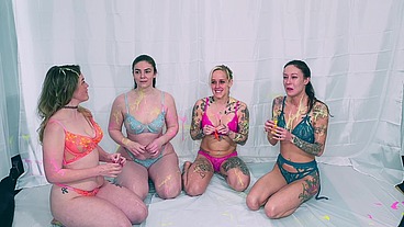 Gunge games WAM Lesbian fun with monster toys!