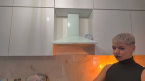 Batman Slaps Gothic Ruslana In Ass And She Punish His Balls - White Stockings - Full