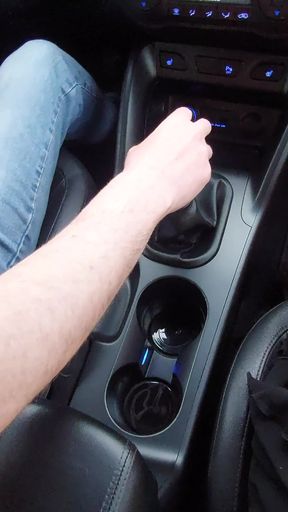 Horny elegant mature milf teases her taxi driver in the morning on the way to the office   Clip 1