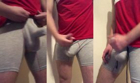 Underwear jerk off so horny tied up daddy gushing cum