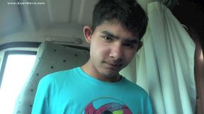 Romik jacking off his young yet hairy penis on his own